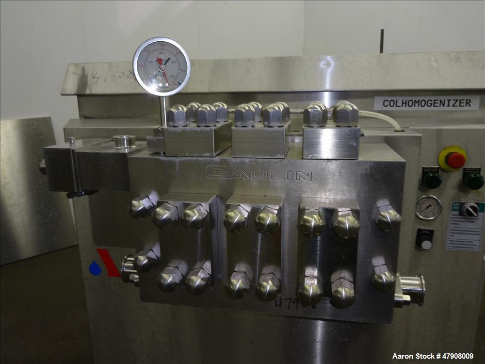 Used APV Homogenizer, Model APV37-4.3B, Stainless Steel.