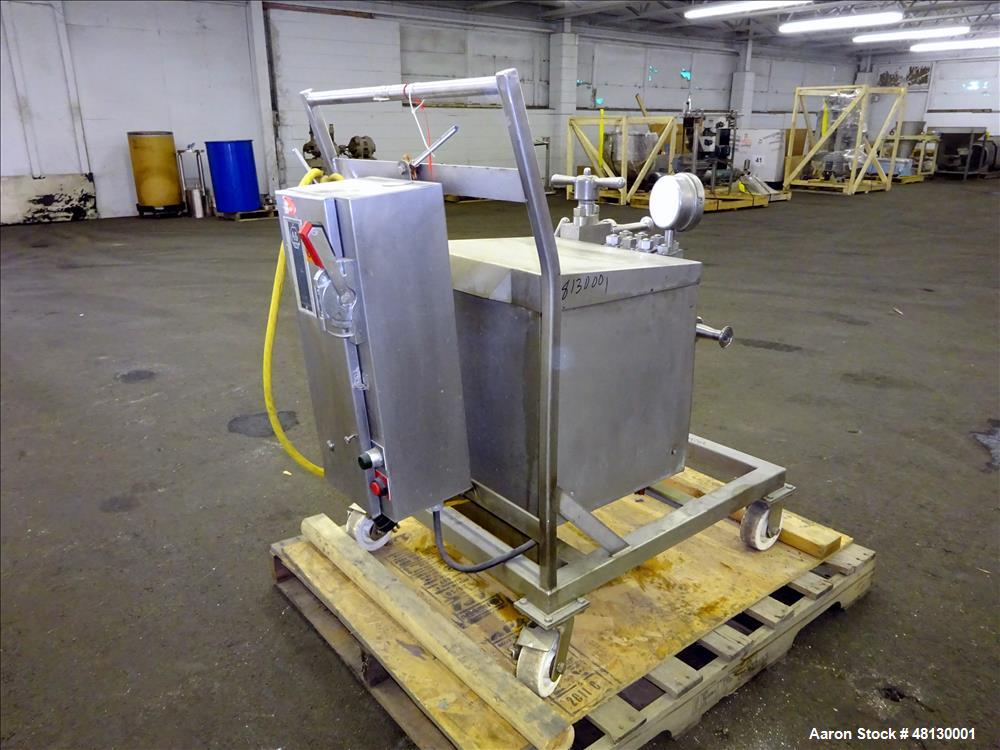 Used -APV Gaulin GMBH Homoginizer, Type LAB60/125-6TBS, 316 Stainless Steel.