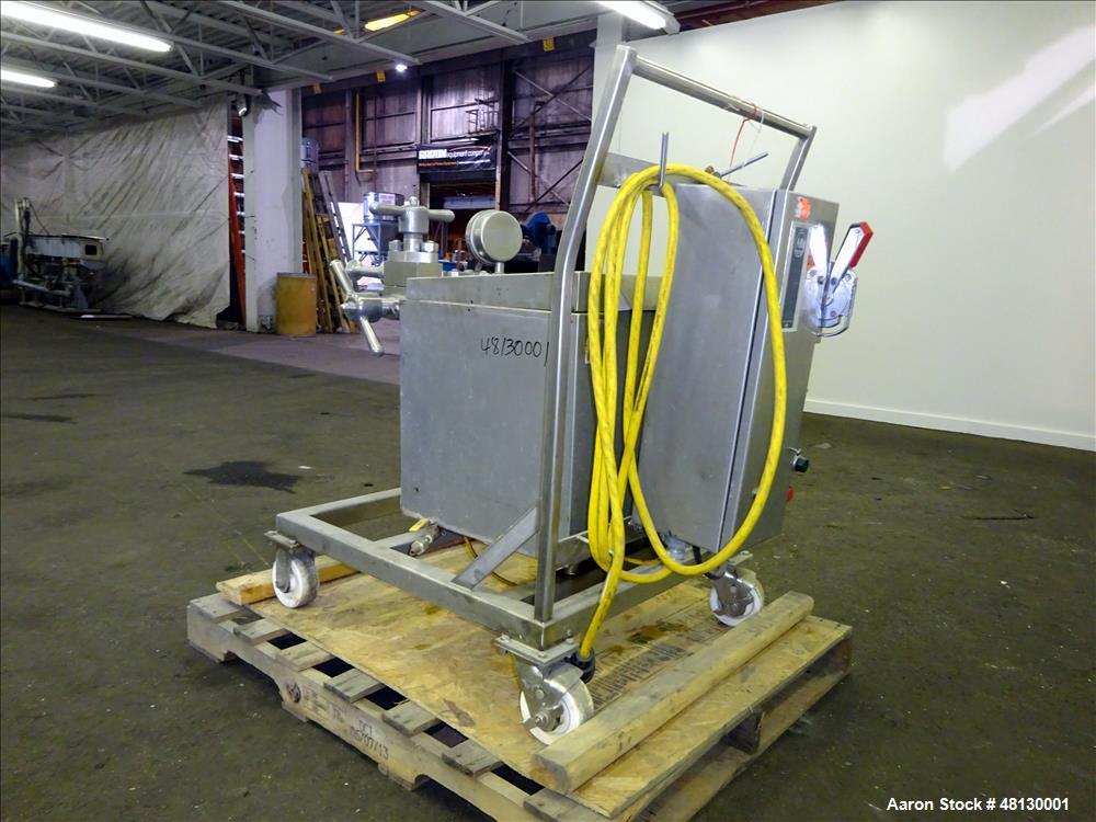 Used -APV Gaulin GMBH Homoginizer, Type LAB60/125-6TBS, 316 Stainless Steel.