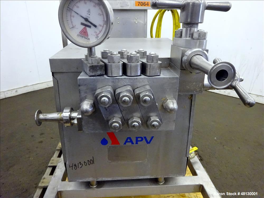 Used -APV Gaulin GMBH Homoginizer, Type LAB60/125-6TBS, 316 Stainless Steel.