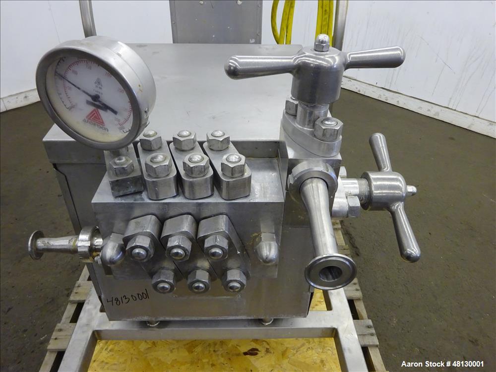Used -APV Gaulin GMBH Homoginizer, Type LAB60/125-6TBS, 316 Stainless Steel.