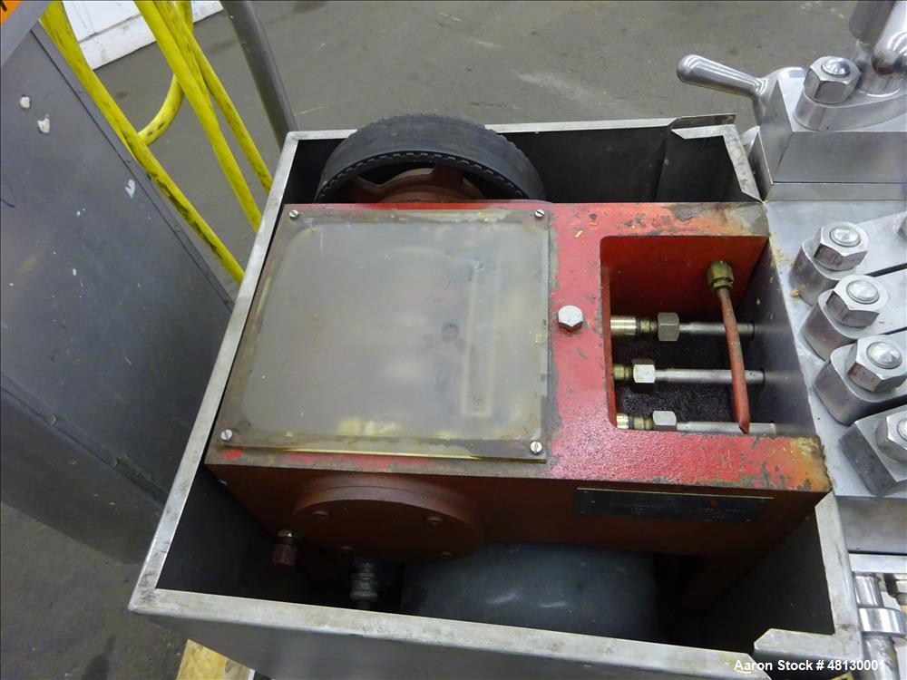 Used -APV Gaulin GMBH Homoginizer, Type LAB60/125-6TBS, 316 Stainless Steel.