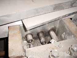 Used Gaulin Homogenizer, Model 1000MF18-5PS, Stainless Steel. Capacity 1000 gallons per hour. Missing homogenizing head assembly.  Driven by a 50 hp, 3/60/220/440 volt, 1765 rpm motor.