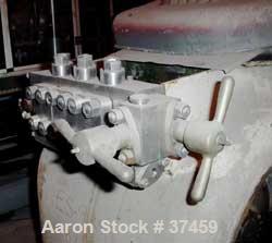 USED: Gaulin two stage industrial homogenizer, model 2000 KF24-3PS. 3000 psi max operating pressure, 850-4000 gallons per hour. Poppet valves, seat integral to cylinder, spring loaded packing. 1-7/8"...