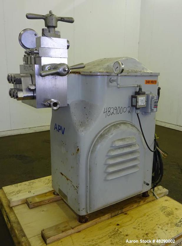 Used APV Gaulin Model 30-M3-8TBS Homogenizer.