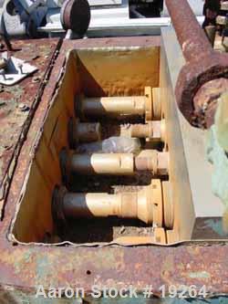 USED: Manton Gaulin pump, high pressure, 1200 psi, full stroke,fluid seal, packing adjusting screws, 304 stainless steel wettableparts, unitized on base.