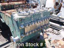 USED: Manton Gaulin pump, high pressure, 1200 psi, full stroke,fluid seal, packing adjusting screws, 304 stainless steel wet...