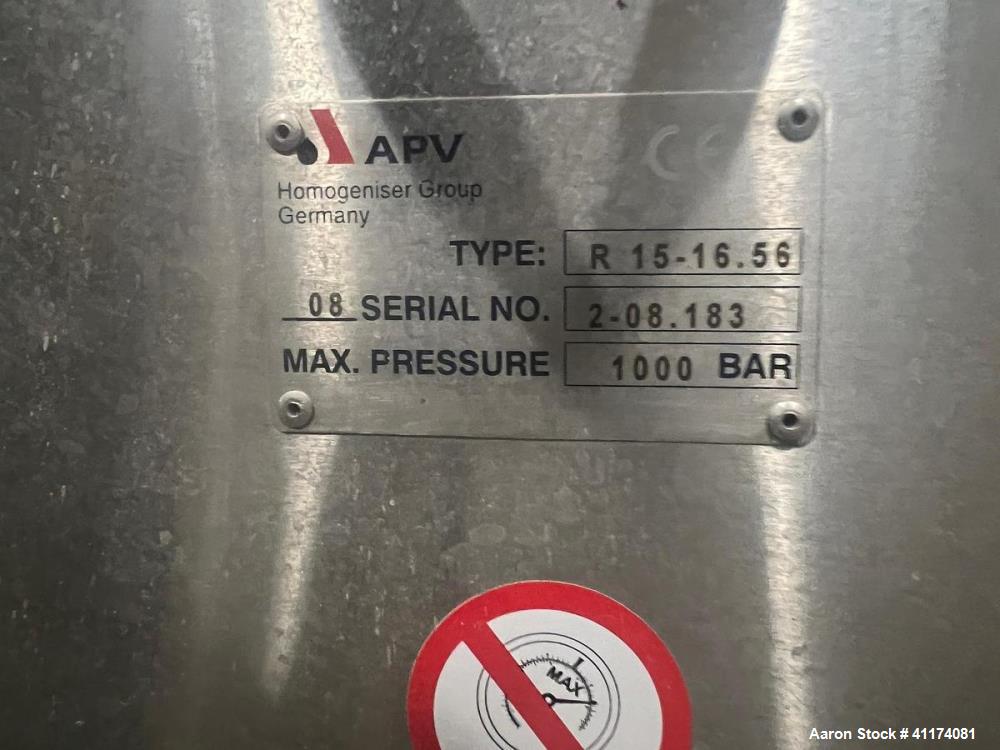 Unused APV RANNIE R 15-16.56 Homogenizer – 14,500 PSI High Pressure Processing System (300 LPH)