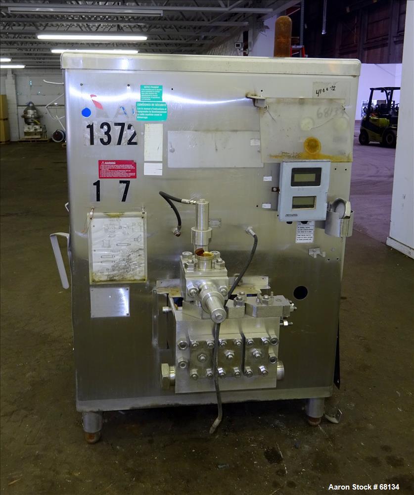 Used Stainless Steel APV Crepaco Homogenizer, Model 3DL421