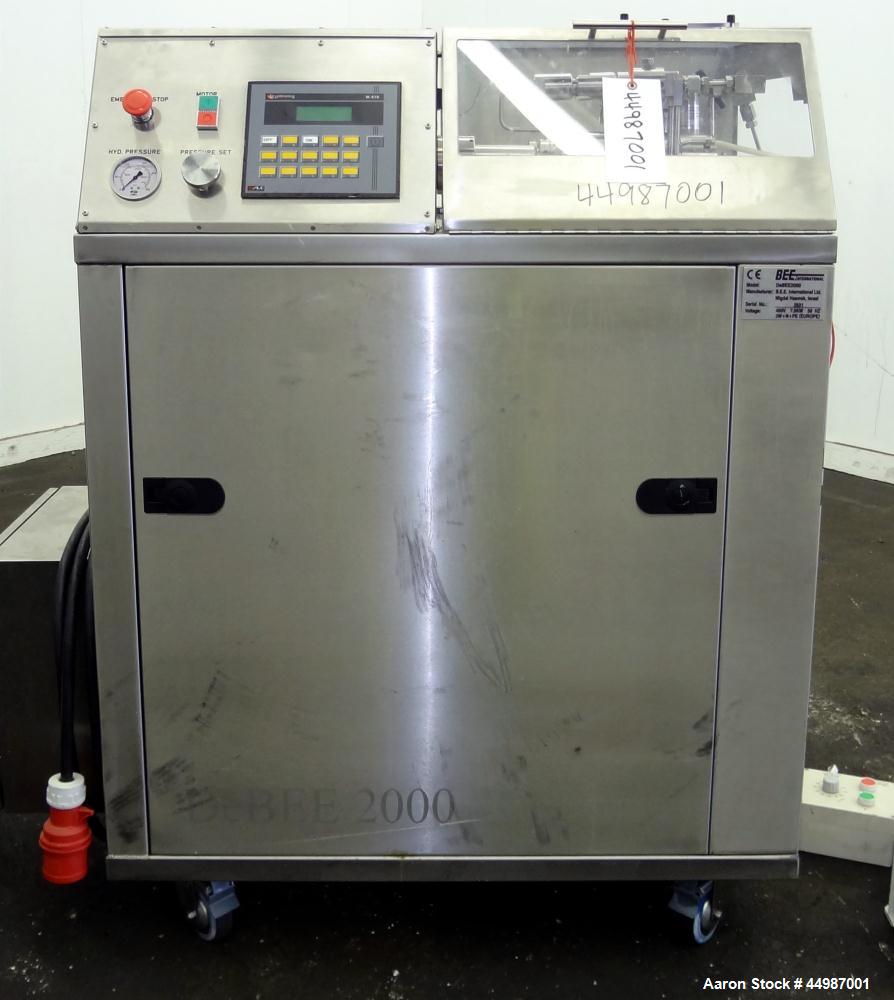 Used- B.E.E. International Ultra High-Pressure Homogenizer, Model DeBEE2000