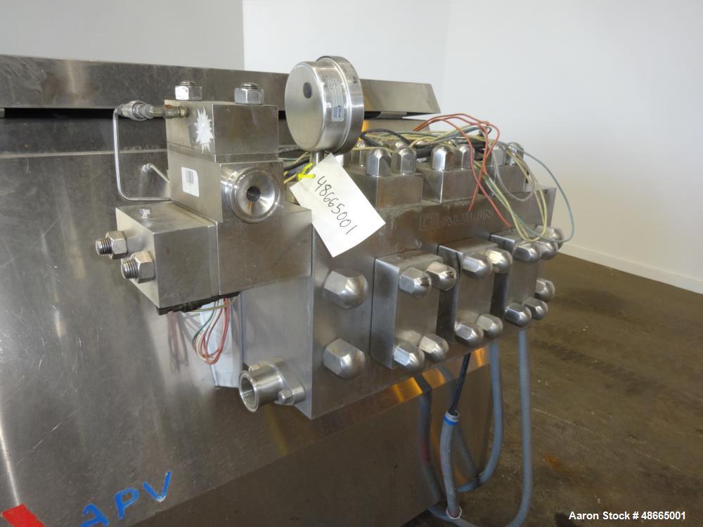 Used APV Homogenizer, Model G55-5B, 316 Stainless Steel.