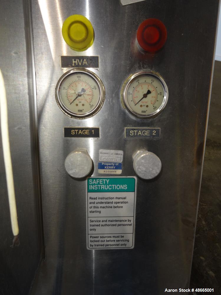 Used APV Homogenizer, Model G55-5B, 316 Stainless Steel.