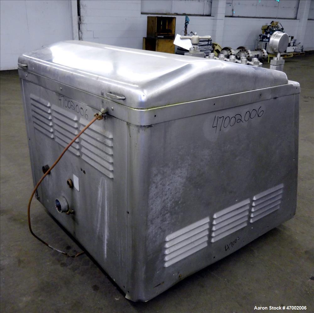 Used APV Gaulin Homogenizer, Model 1500 M30 2.5 PS, 304 Stainless Steel.