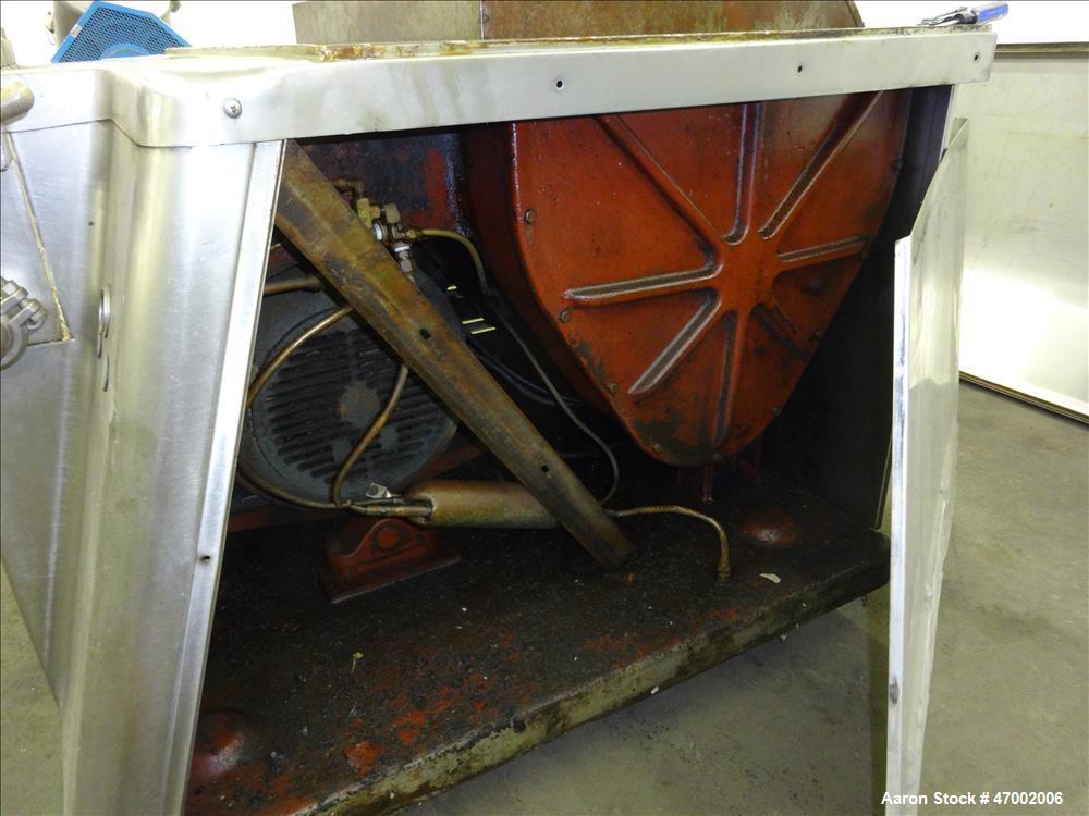 Used APV Gaulin Homogenizer, Model 1500 M30 2.5 PS, 304 Stainless Steel.