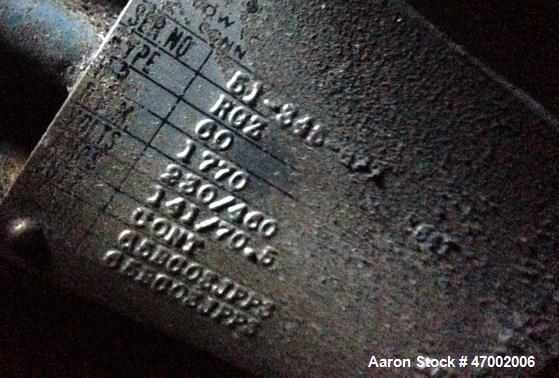 Used APV Gaulin Homogenizer, Model 1500 M30 2.5 PS, 304 Stainless Steel.