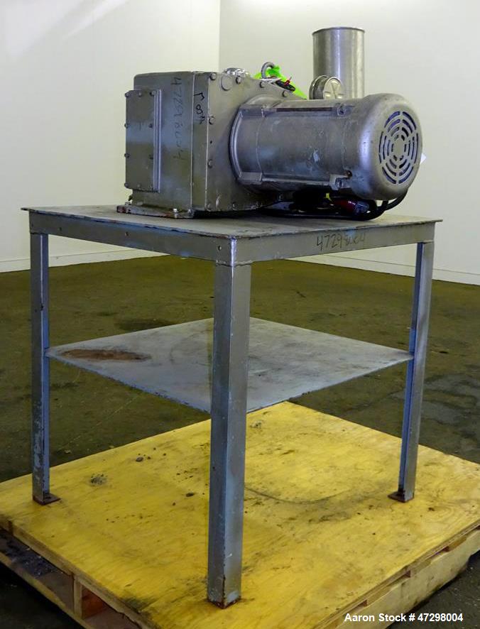 Used Gaulin Homogenizer, Model 15MR-8TBA, 316 Stainless Steel. Capaci