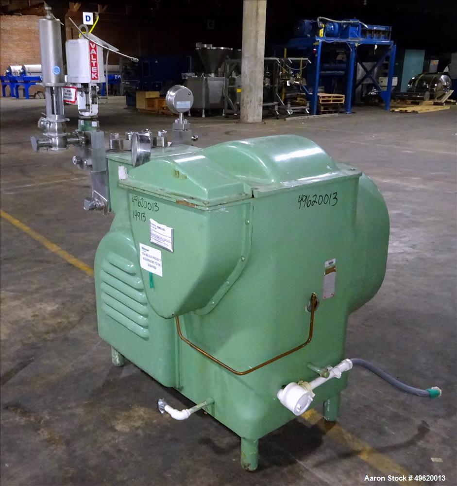 Used Gaulin Homogenizer, Model 160 M6 10 TBS, Stainless Steel.