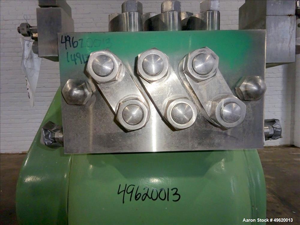 Used Gaulin Homogenizer, Model 160 M6 10 TBS, Stainless Steel.