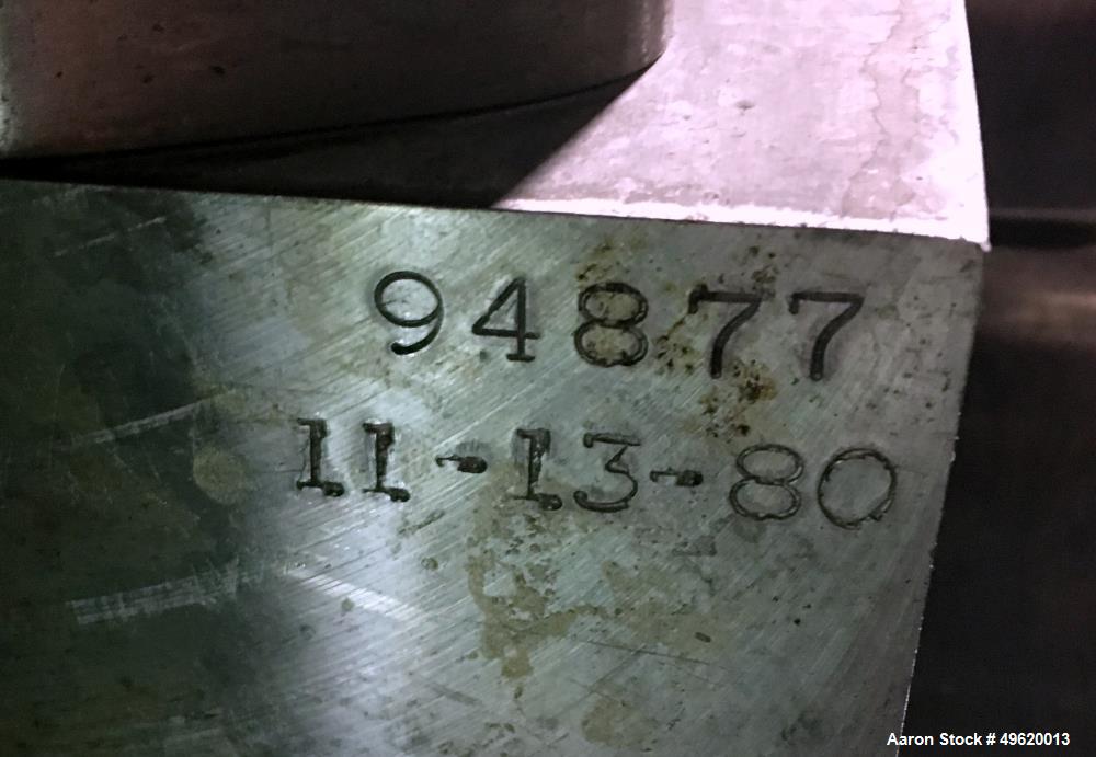 Used Gaulin Homogenizer, Model 160 M6 10 TBS, Stainless Steel.