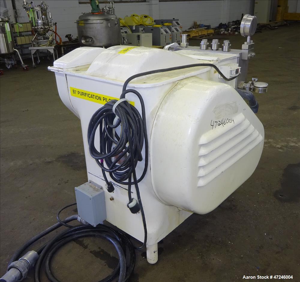 Used Gaulin Homogenizer, Model 284 M6 8 TBS, 304 Stainless Steel.