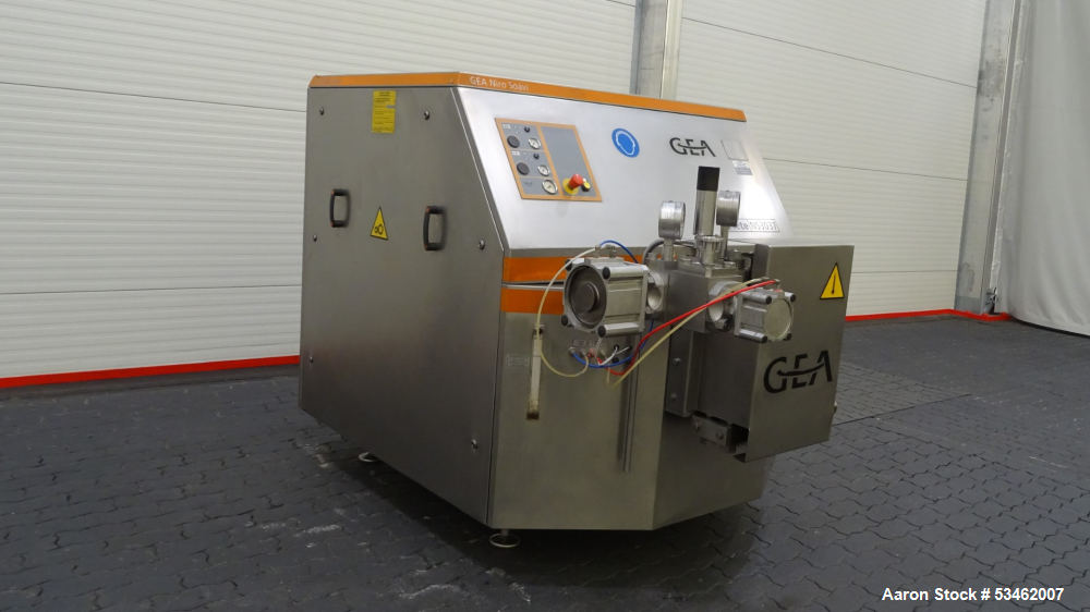 Used – GEA Niro Soavi NS3037H Homogenizer – 750 BAR, 1,000 LPH, Stainless Steel