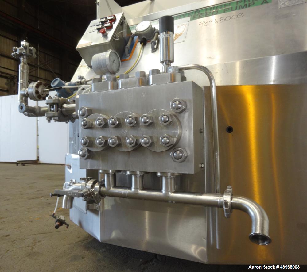 Used GEA Niro Soavi Homogenizing High Pressure Pump, Type NS3075P.