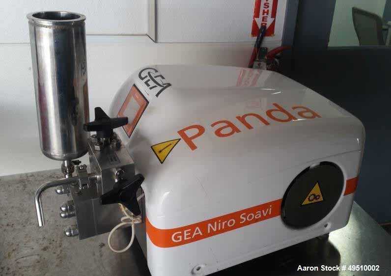 Used GEA Niro Soavi, Panda Plus 2000 Bench Top Homogenizer, Rated 200 MPa. Stainless steel. Year. 2012.