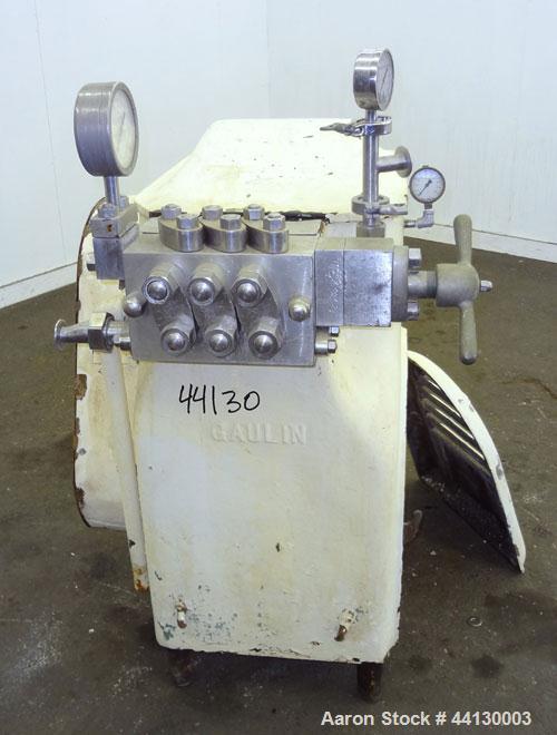 Used Stainless Steel Manton Gaulin Homogenizer, Model 60HPKF3 5BS