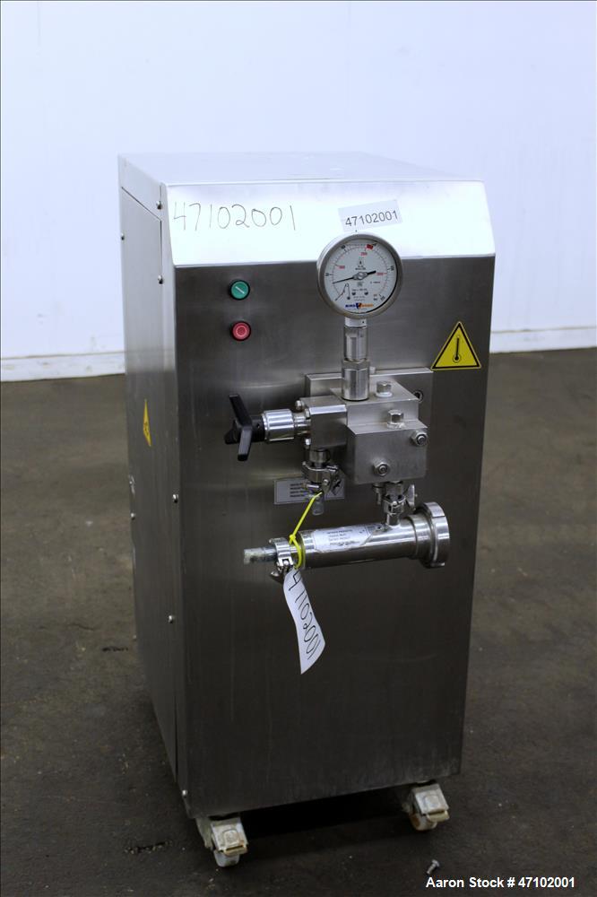 Used Niro Soavi Homogenizer, Type NS1002H, 304 Stainless Steel.