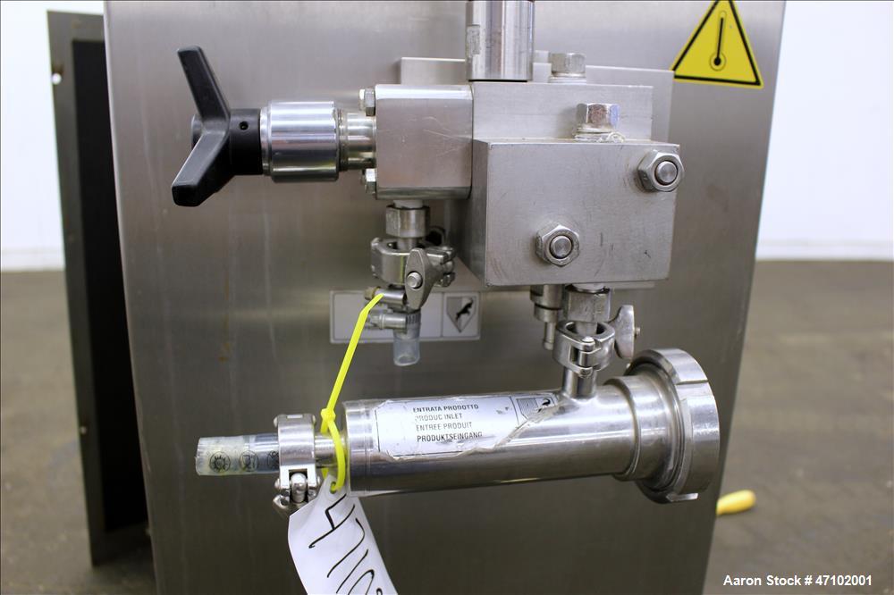 Used Niro Soavi Homogenizer, Type NS1002H, 304 Stainless Steel.