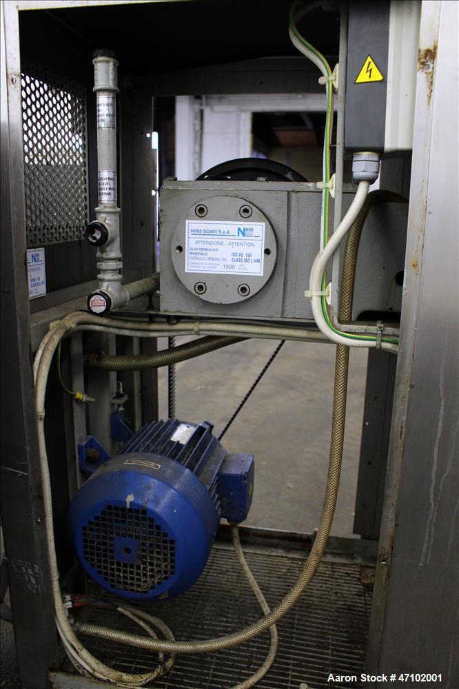 Used Niro Soavi Homogenizer, Type NS1002H, 304 Stainless Steel.
