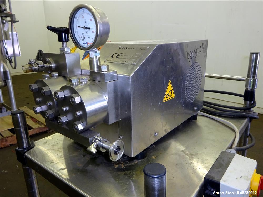 Used GEA Niro Soavi Panda High Pressure Laboratory Homogenizer, Model NS2001H.