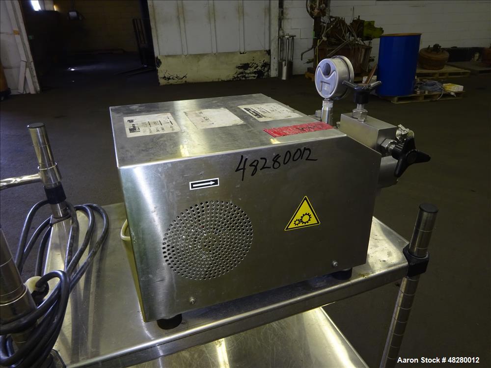 Used GEA Niro Soavi Panda High Pressure Laboratory Homogenizer, Model NS2001H.