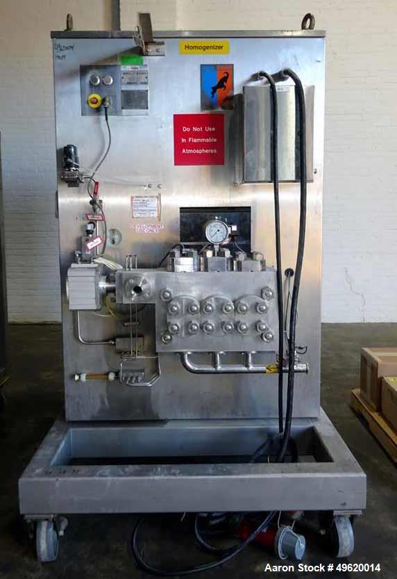 Used Niro Soavi Homogenizer, Model NS3037-H, Stainless Steel.