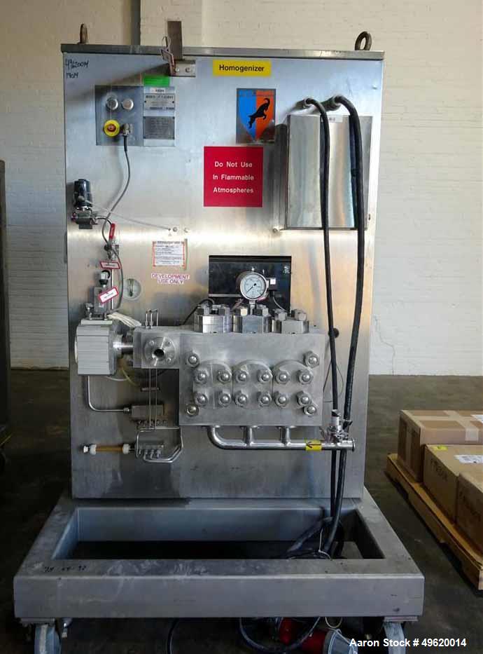 Used Niro Soavi Homogenizer, Model NS3037-H, Stainless Steel.