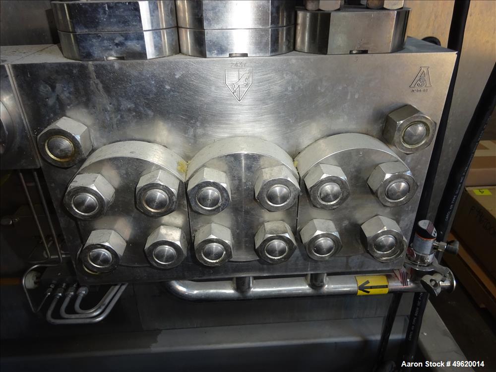 Used Niro Soavi Homogenizer, Model NS3037-H, Stainless Steel.