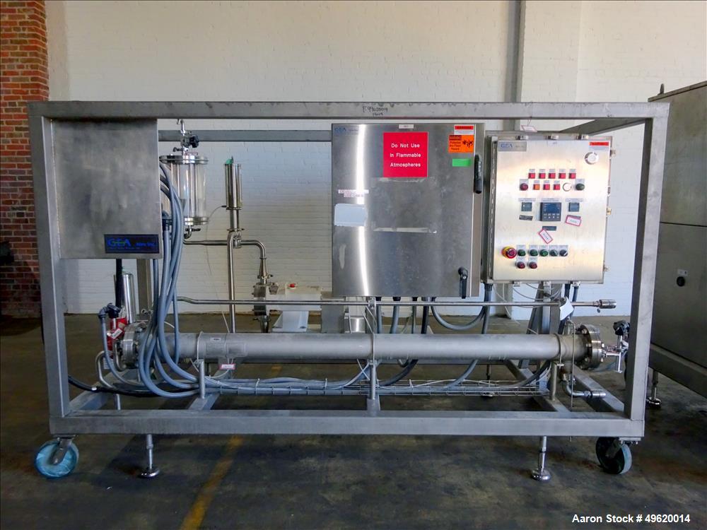Used Niro Soavi Homogenizer, Model NS3037-H, Stainless Steel.