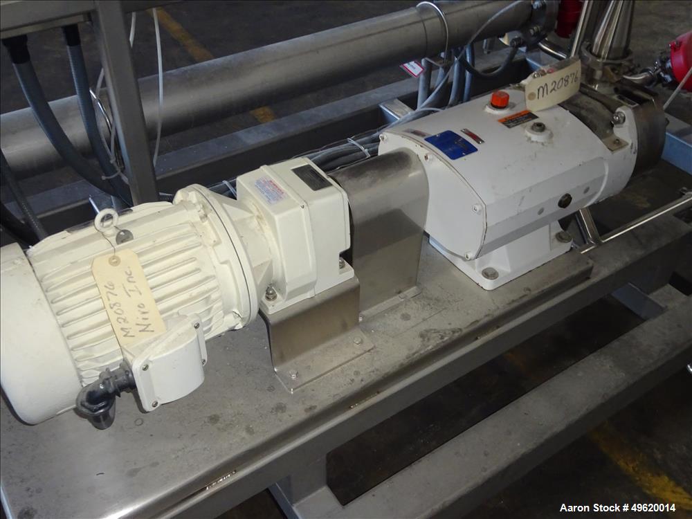Used Niro Soavi Homogenizer, Model NS3037-H, Stainless Steel.