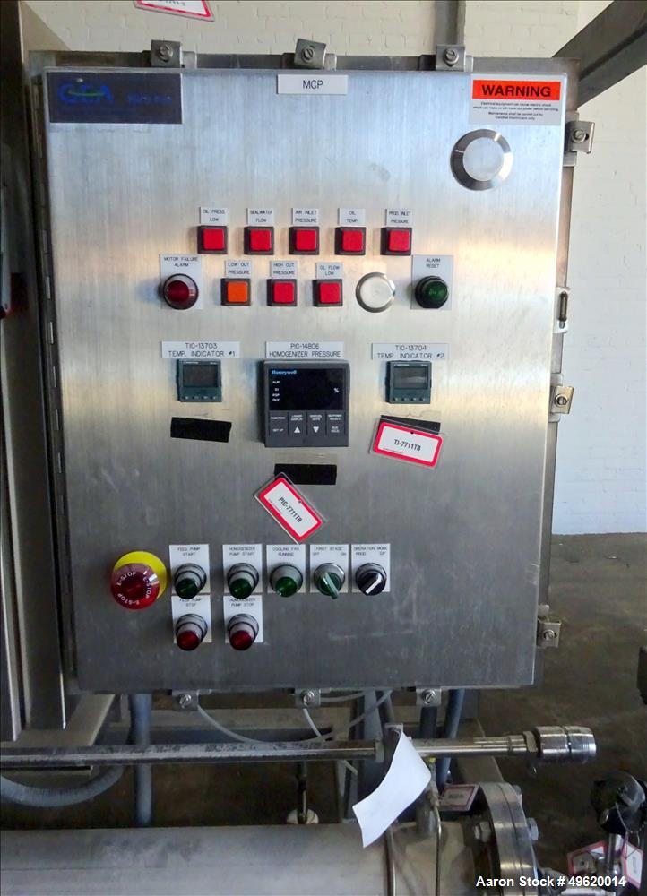 Used Niro Soavi Homogenizer, Model NS3037-H, Stainless Steel.
