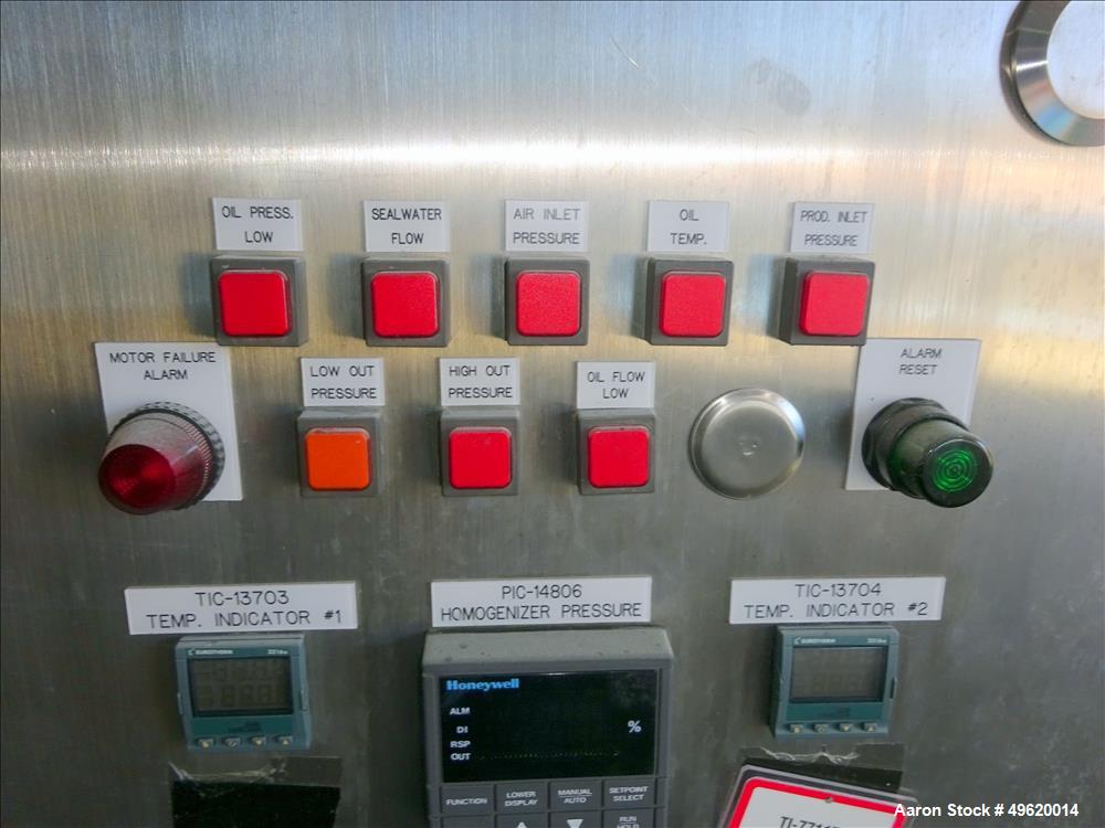 Used Niro Soavi Homogenizer, Model NS3037-H, Stainless Steel.