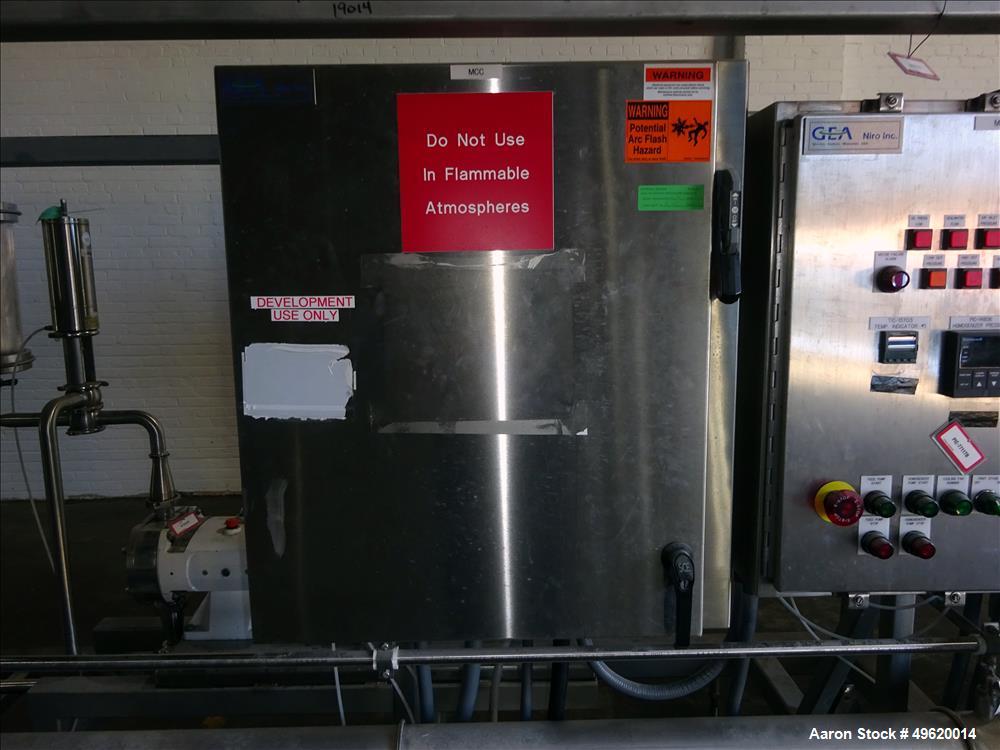 Used Niro Soavi Homogenizer, Model NS3037-H, Stainless Steel.