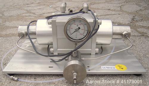 Used Avestin High Pressure Homogenizer, Model Emulsiflex-C50, Stainless Steel. Air/gas driven, double acting high pressure pump. 500 to 30,000 maximum psi, minimum sample 25 milliliters, capacity of ...