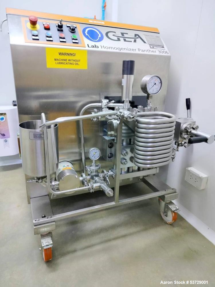Used GEA Panther1500 Lab Homogenizer – 150 MPa | 50 L/h | Nanoemulsion | High Shear | 2022 | <300 Hrs Use
