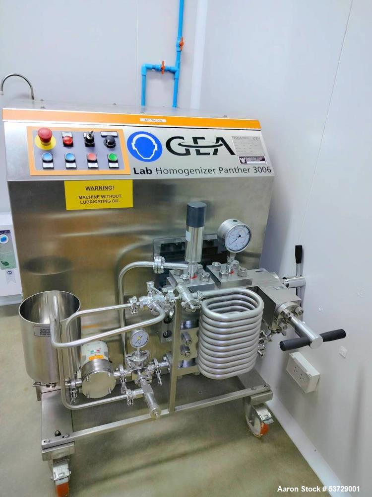 Used GEA Panther1500 Lab Homogenizer – 150 MPa | 50 L/h | Nanoemulsion | High Shear | 2022 | <300 Hrs Use