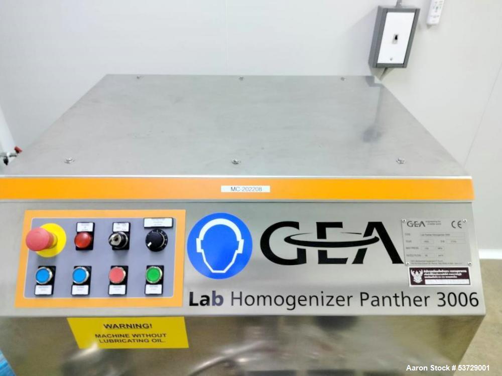 Used GEA Panther1500 Lab Homogenizer – 150 MPa | 50 L/h | Nanoemulsion | High Shear | 2022 | <300 Hrs Use