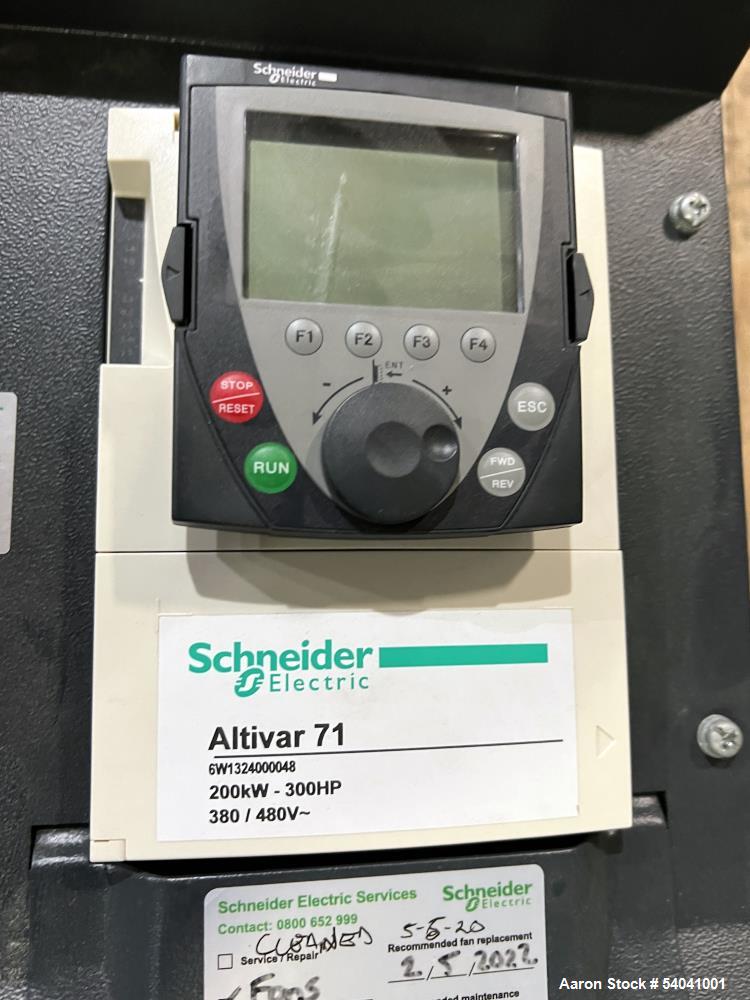 Used SPX APV Gaulin UHT Homogenizer, Model G185Q-4.7P | 18,000 L/H | 200 kW Motor | 25 Bar Outlet | Stainless Steel | Schneider VFD | 833 Hours