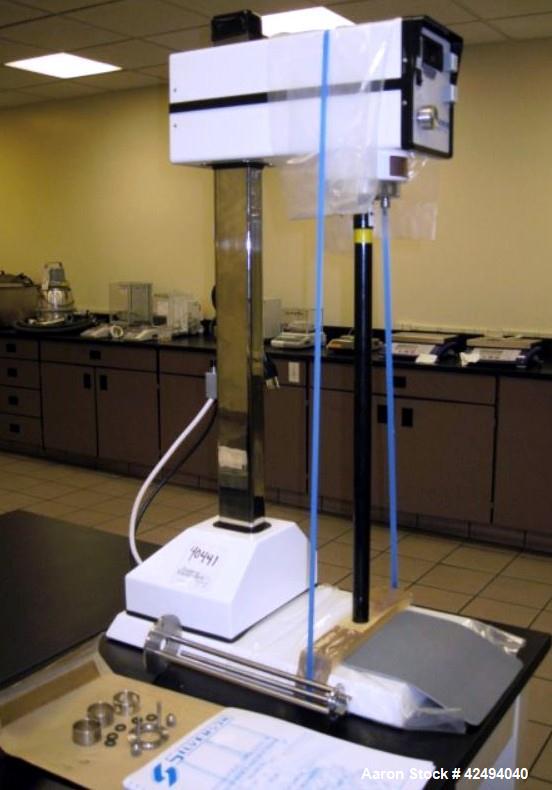 Used Silverson Homogenizer, model L4RT-A, 316L stainless steel contact surfaces with homogenizing head and change parts, 6000 RPM max speed under load, with digital tachometer, 110 V, serial # 17528