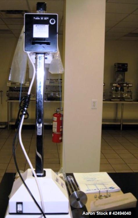 Used Silverson Homogenizer, model L4RT-A, 316L stainless steel contact surfaces with homogenizing head and change parts, 6000 RPM max speed under load, with digital tachometer, 110 V, serial # 17528