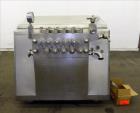 Used APV Gaulin Homogenizer, Model 1500 M30 2.5 PS, 304 Stainless Steel.