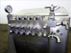 Used APV Gaulin Homogenizer, Model 1500 M30 2.5 PS, 304 Stainless Steel.